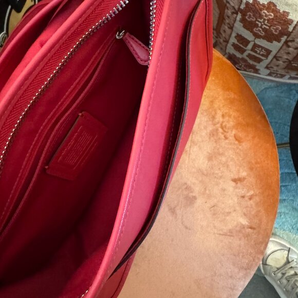 Coach Patricia Saddle Bag Red F88145 - Picture 8 of 9